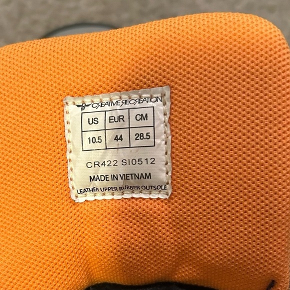 VTG RARE Creative Recreation Cesario CR-411 in Grey/Orange - Picture 5 of 8